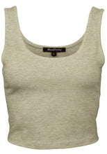 Load image into Gallery viewer, Basic Solid Sleeveless Scoop Neck Crop Tank Tops