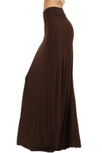 Load image into Gallery viewer, Premium  Fold Over High Waist  Long  Floor Length Maxi Skirt 