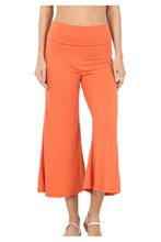 Load image into Gallery viewer, Premium High Elastic Waistband Wide Leg Gaucho Capri Pants