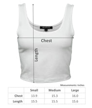 Load image into Gallery viewer, Basic Solid Sleeveless Scoop Neck Crop Tank Tops