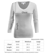 Load image into Gallery viewer, Women&#39;s Long Sleeve T-Shirt V-Neck Basic Layer Spandex Shirts