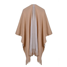 Load image into Gallery viewer, Women&#39;s Winter Knitted Cashmere Poncho Capes Shawl Sweater